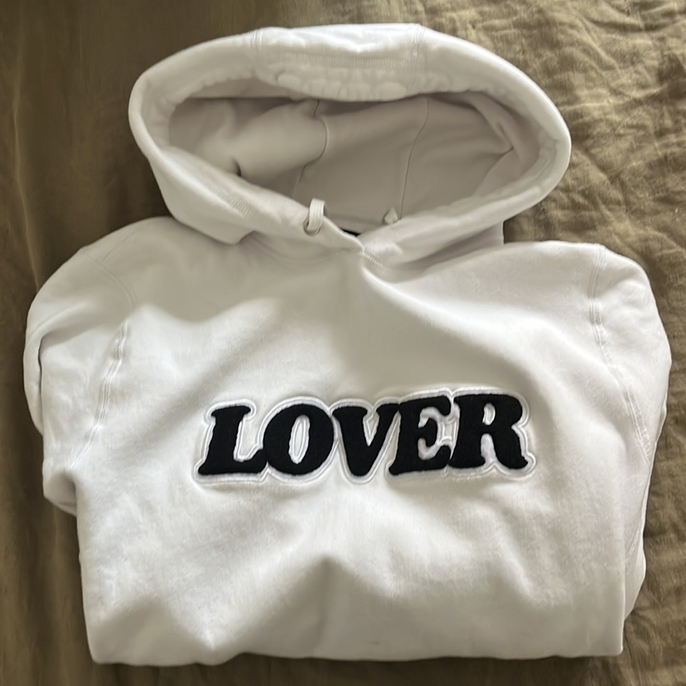 Bianca Chandon LOVER Chenille Supreme Pullover Hoodie Size M